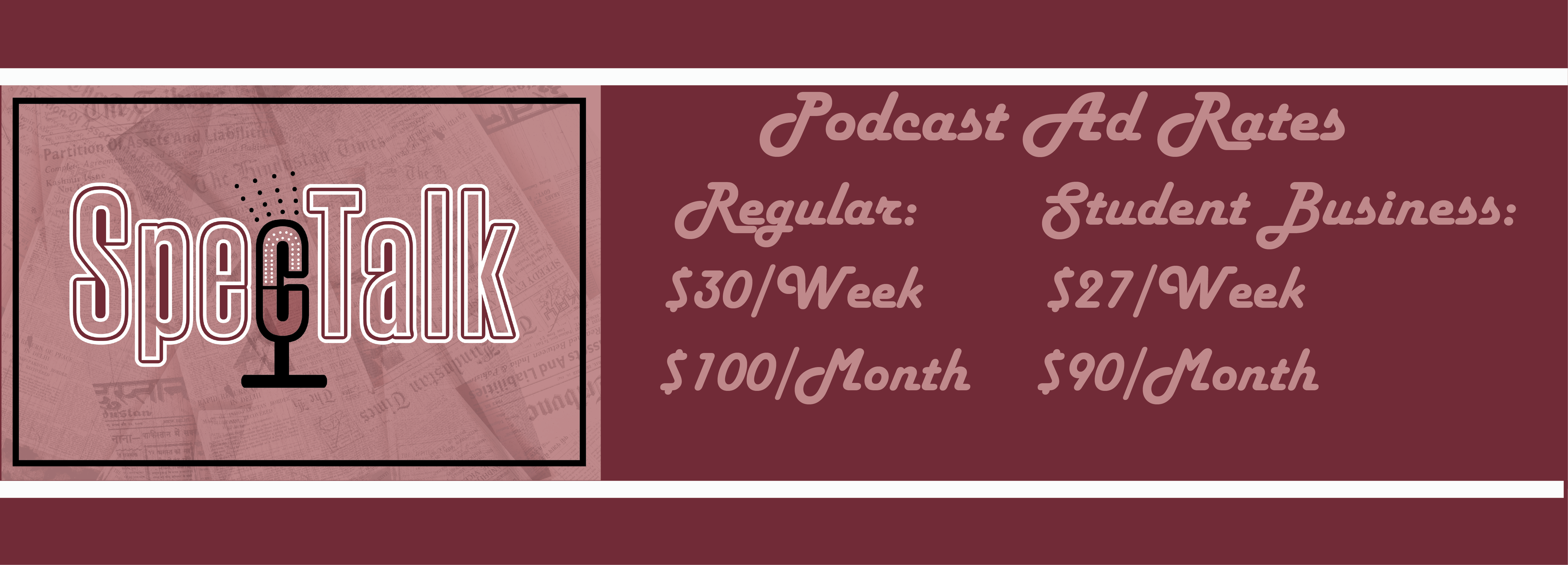 podcast ad rates spectalk