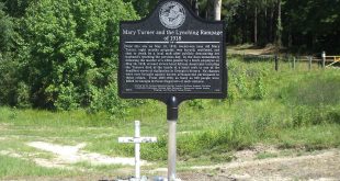 Photo of Mary Turner memorial site